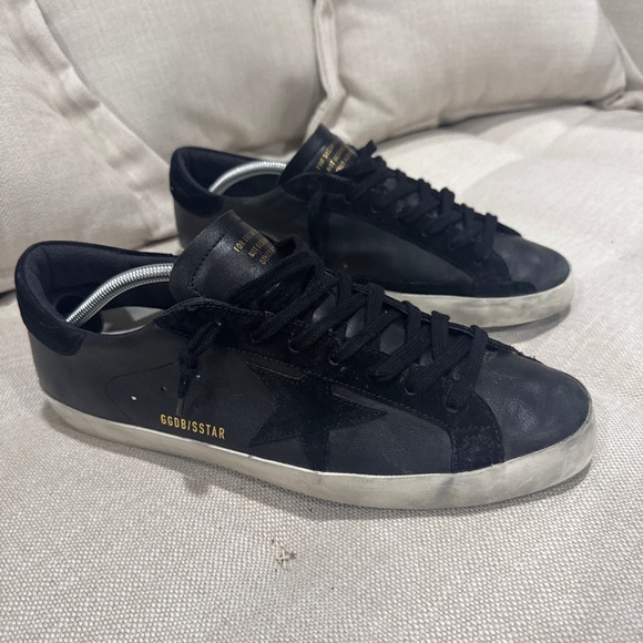 Golden Goose Sneakers in black nappa leather with black suede. EU45 - Picture 1 of 4